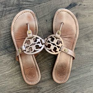 Tory Burch logo sandals